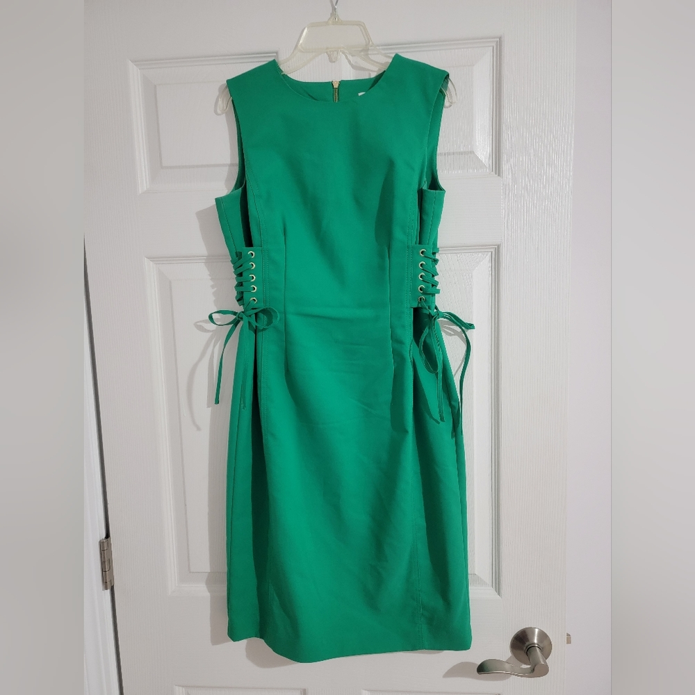 Green Calvin Klein Sheath dress size 4